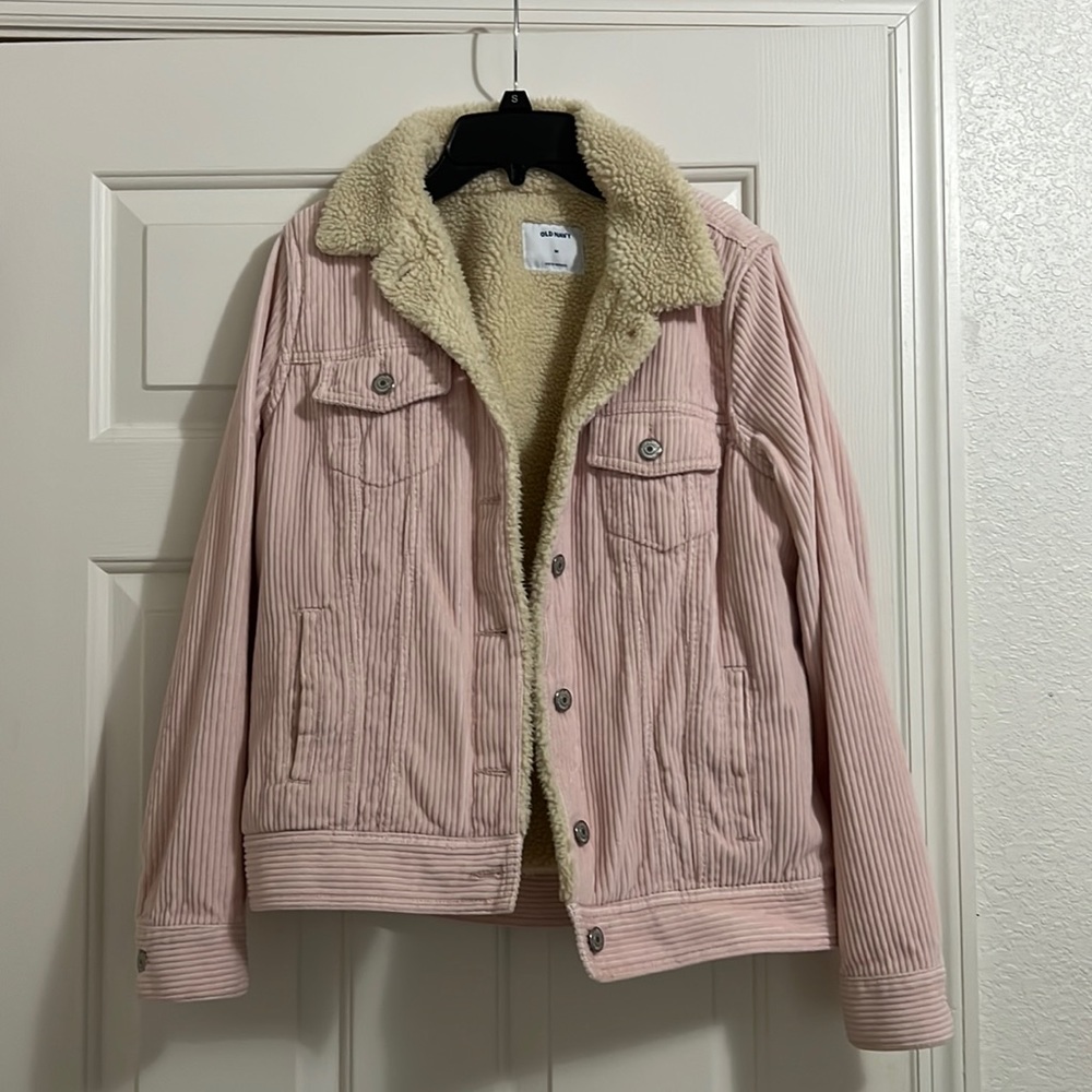 Light Pink Corduroy Coat